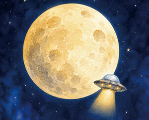  달과 UFO
