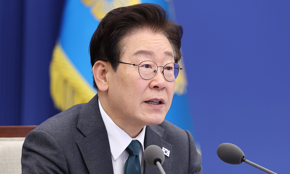 이재명 대통령이 지난 7일 청와대 여민관에서 열린 수석보좌관회의에서 발언하고 있다. 연합뉴스