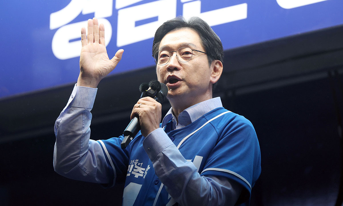 더불어민주당 김경수 경남지사 후보. 연합뉴스