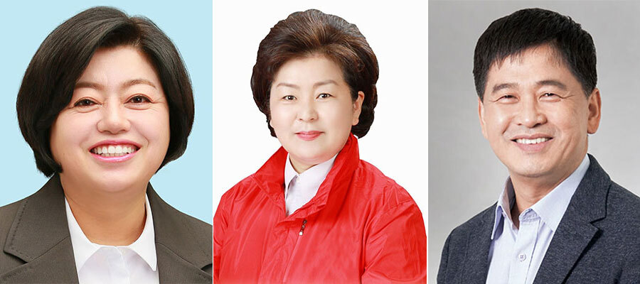 박문옥(왼쪽부터), 천기옥, 이장우.