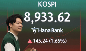 코스피, '9천피' 턱밑에서 숨고르기…8,800선 보합권 혼조
