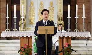교황청 간 李 “6·15 선언, 역사적 전환점… 희망 불씨 살아있어”