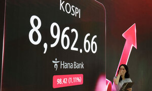 코스피, 8900선 초반서 등락…9천피 눈앞에 두고 상승폭 제한