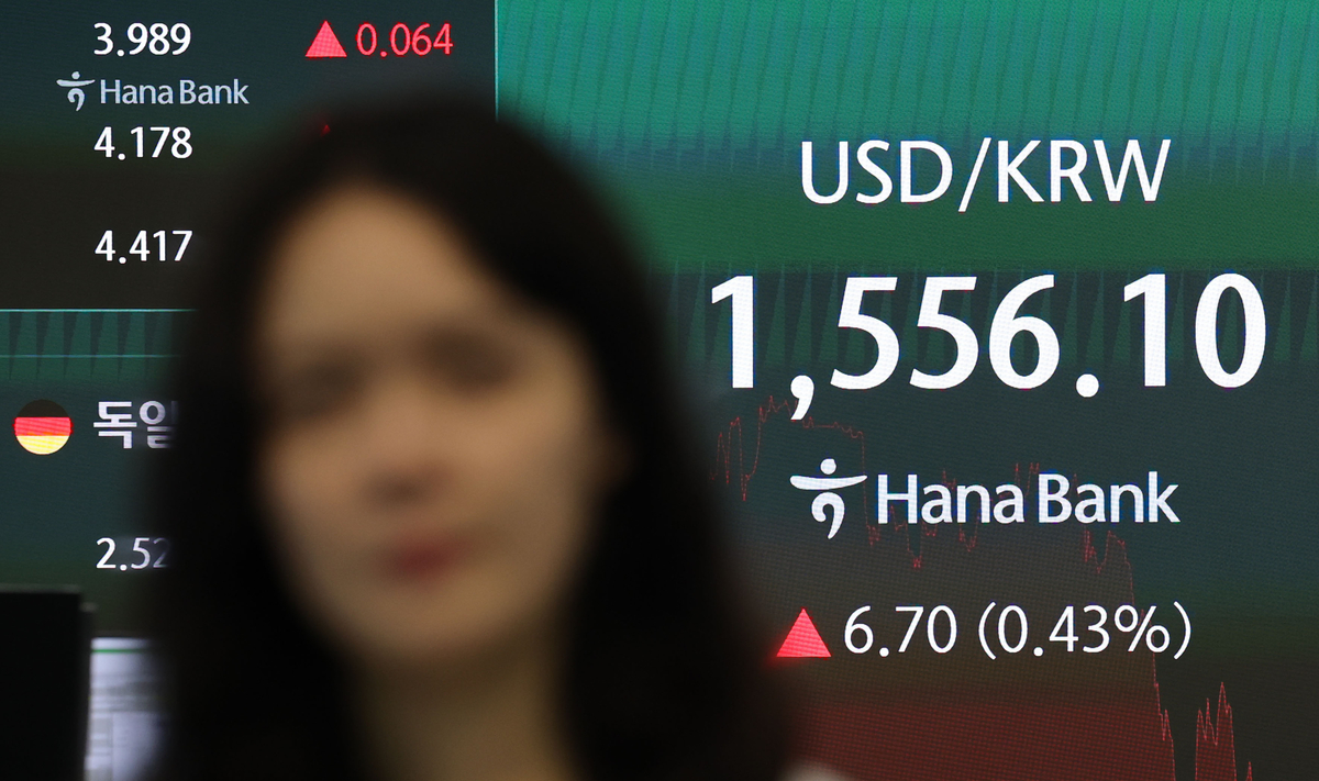 ‘1560원’ 턱밑까지 진격한 환율… 금융위기 이후 17년 만에 최고치