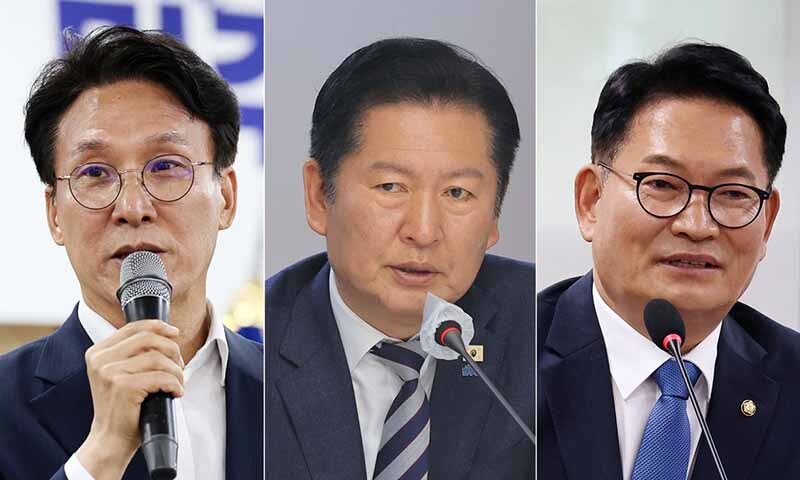 김민석·정청래, 메가프로젝트 지원 한목소리…송영길, 8일 출마선언
