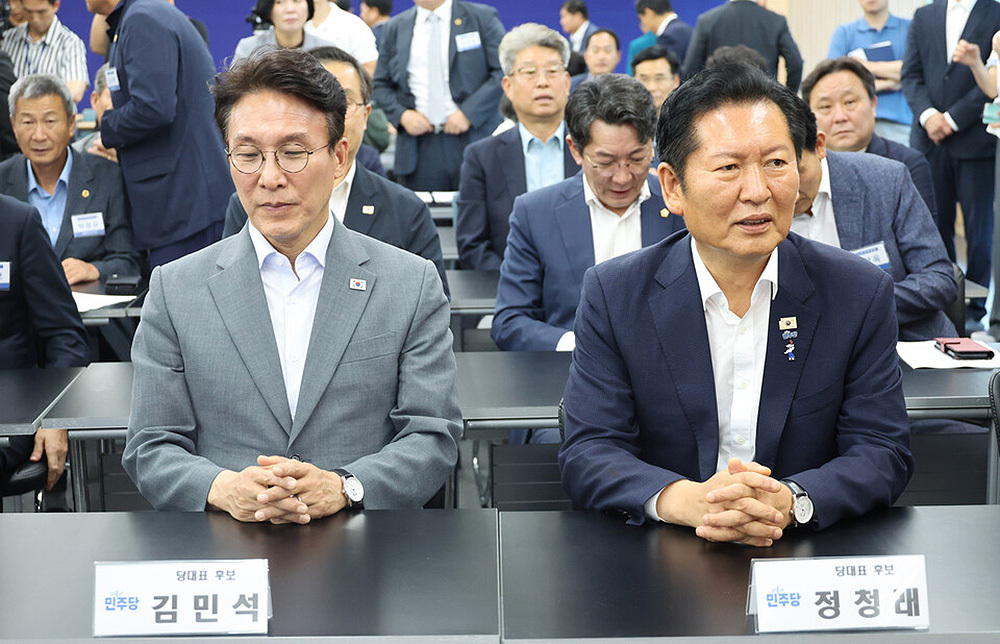 정청래, ‘자기정치’ 비판에 “탈당·무소속 출마가 최악의 구태정치” 역공