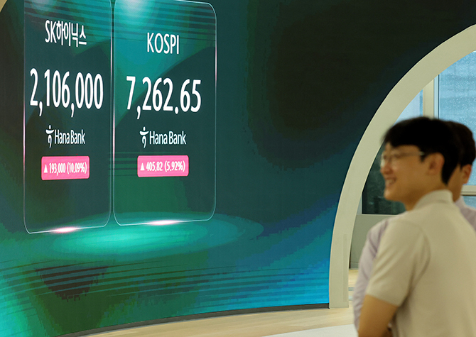 ADR 급등 영향? 하이닉스 11%↑ 200만닉스 회복…삼전 6%↑