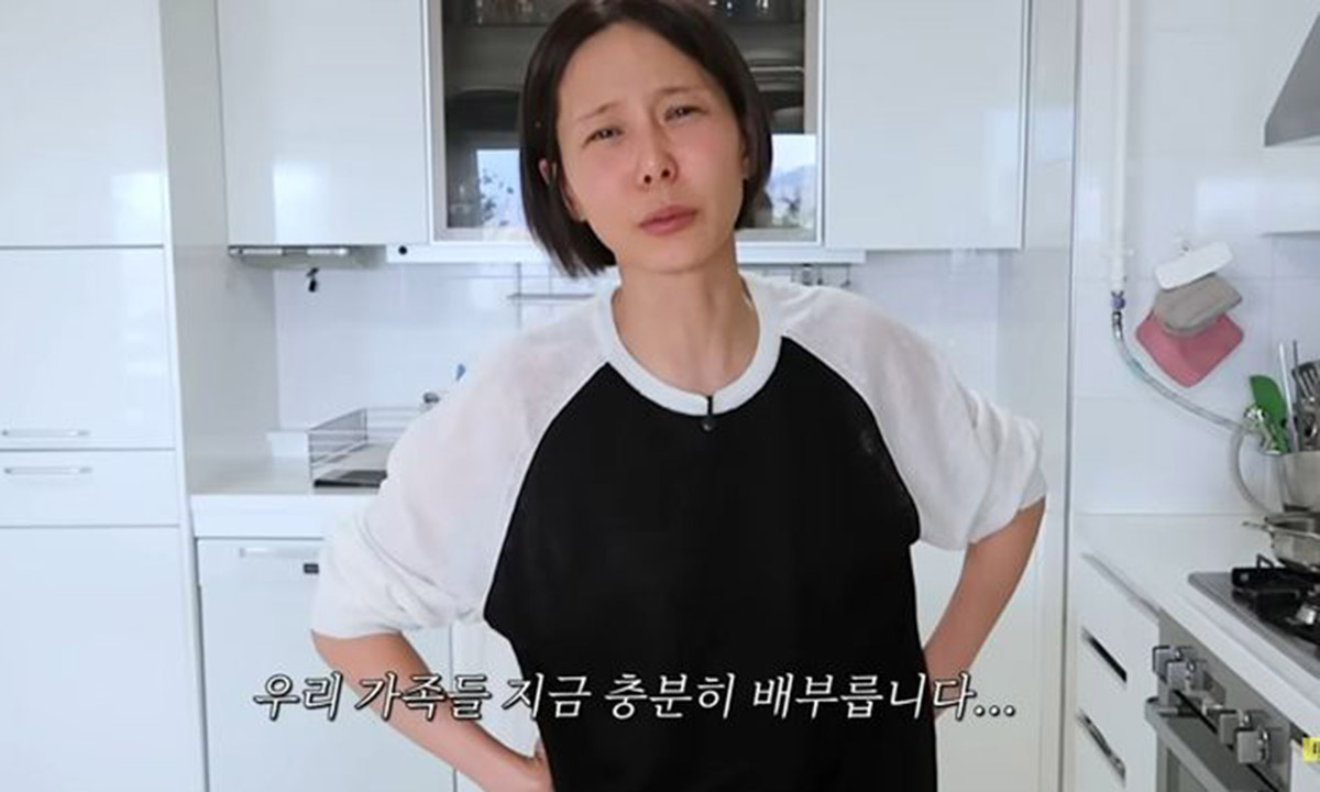 김나영, '부실 밥상' 논란 또 해명 "우리 가족 충분히 배부르다"