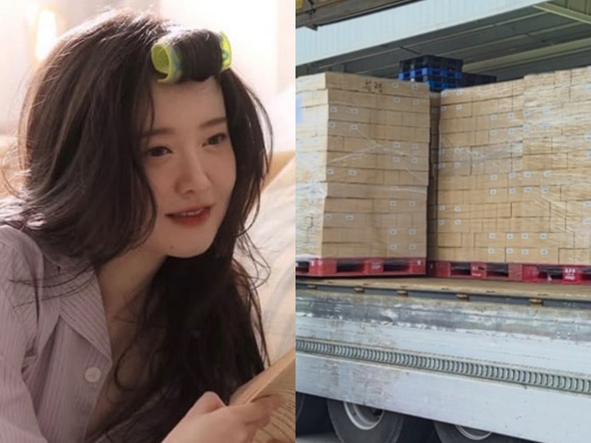 '가격 논란' 구혜선 헤어롤, 18톤 트럭 가득 채웠다…"상상 초월 물량"