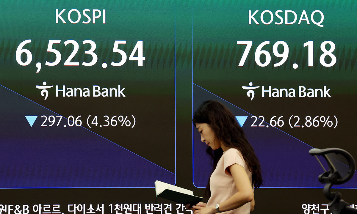 반등 모색하니 싶더니 다시 낙폭 확대…코스피, 3~4%대↓