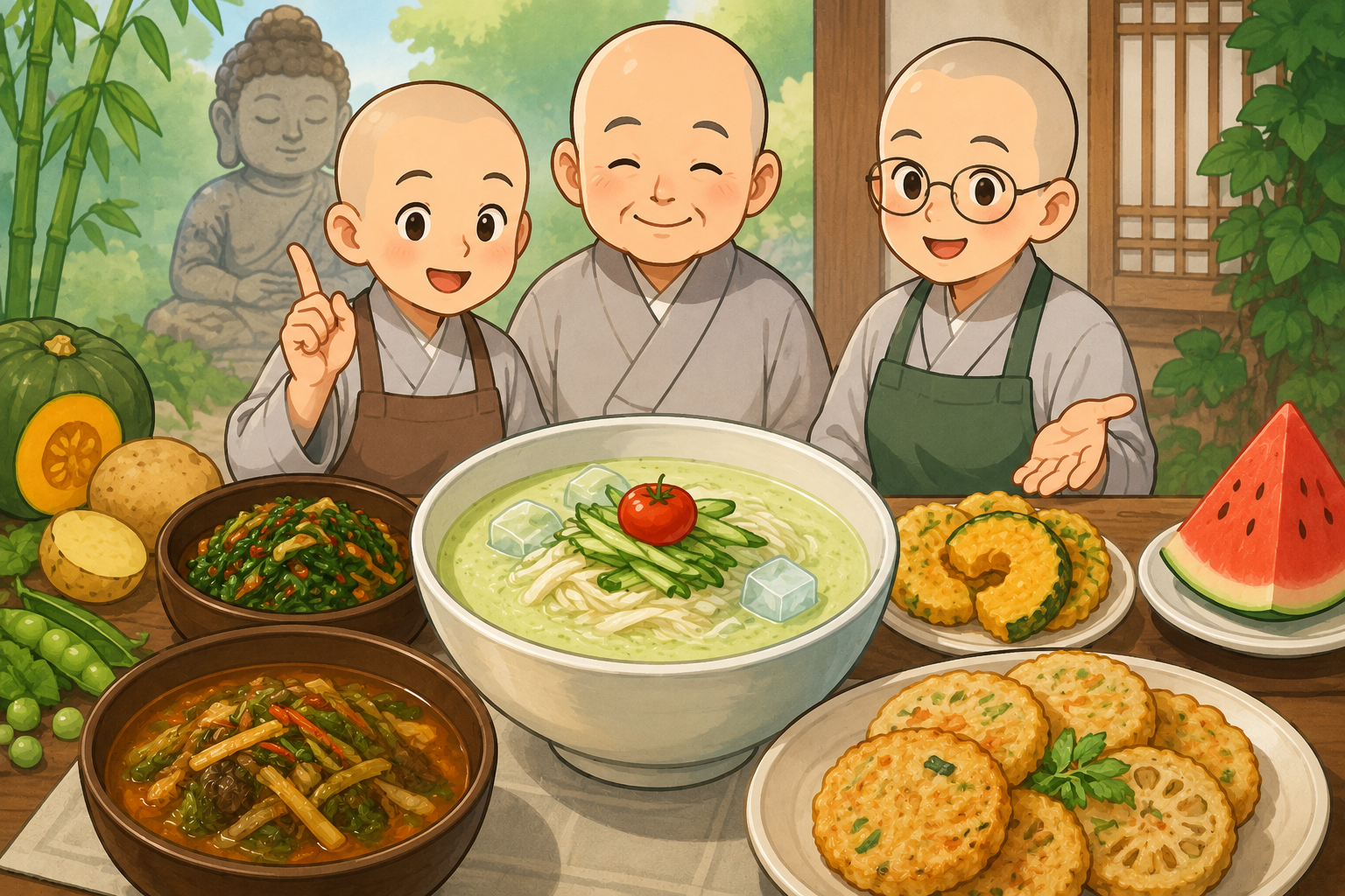 삼계탕 대신 완두콩국수…스님들이 추천한 ‘복날 보양식’