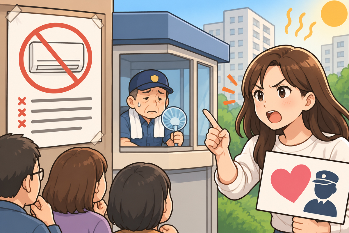 ‘말 같지도 않은 이유로 인간임을 포기하지 마시라’…경비실 에어컨 반대에 주민의 일침