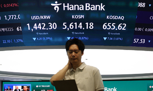 춤추는 코스피…등락 거듭하며 치열한눈치보기 장세