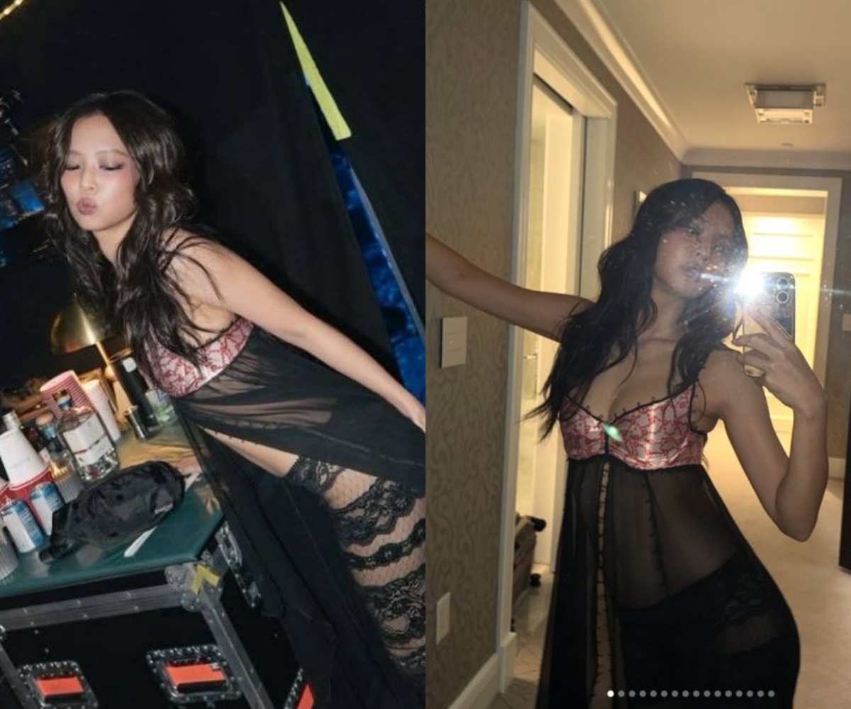 제니, 시스루 란제리룩으로 또 한 번 증명한 ‘패션 아이콘’