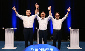 金 “성장” 鄭 “의리” 宋 “사법개혁”… 초박빙 승부에 선명성 경쟁