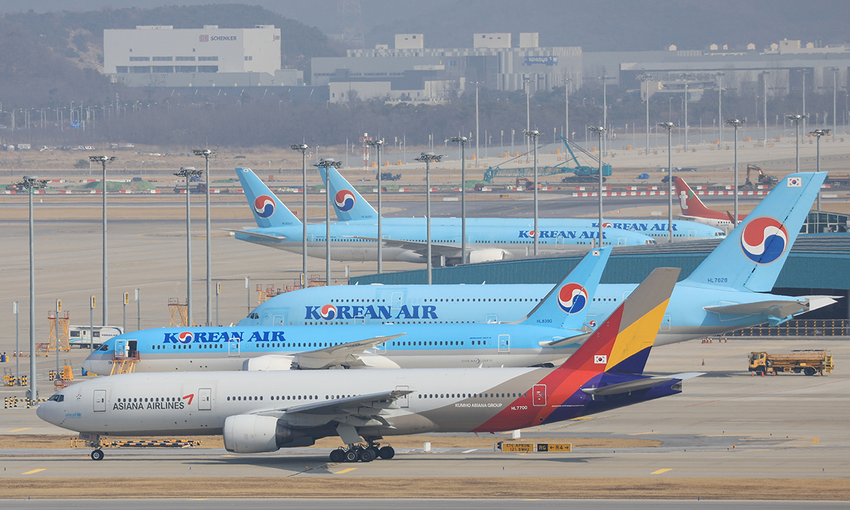 인천국제공항 전망대에서 바라본 공항 계류장. 연합뉴스