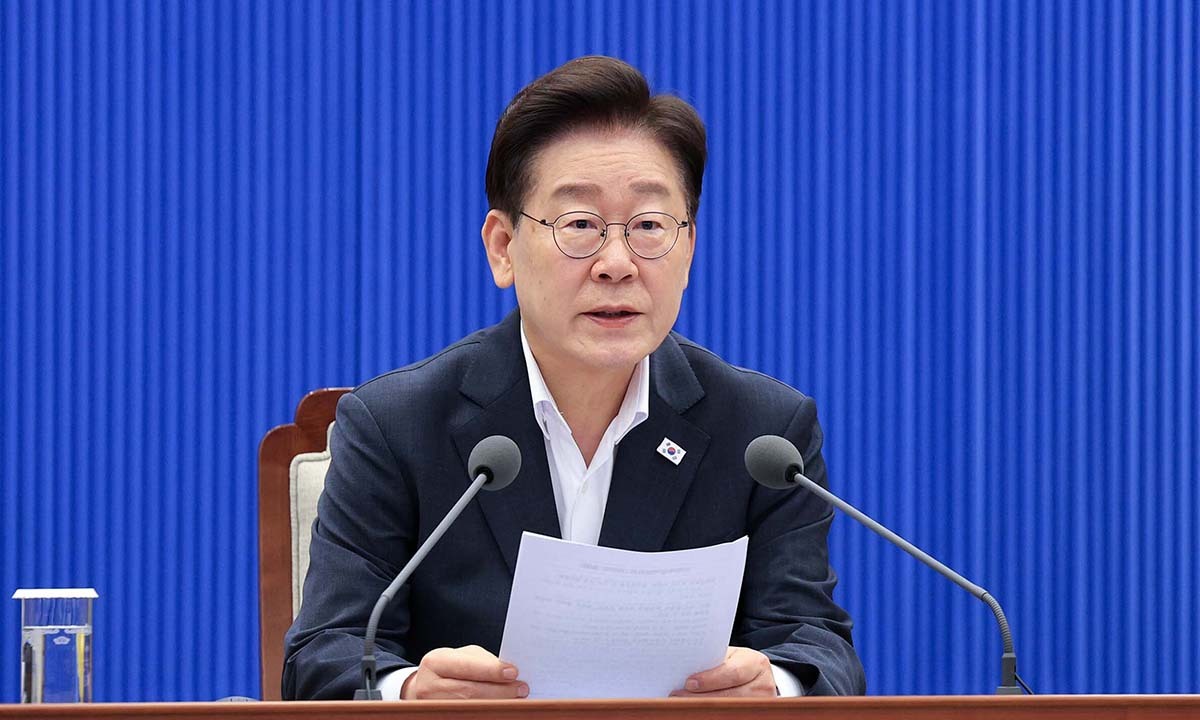 이재명 대통령이 21일 청와대에서 열린 정부 출범 이후 첫 반부패정책협의회에서 발언하고 있다. 청와대사진기자단