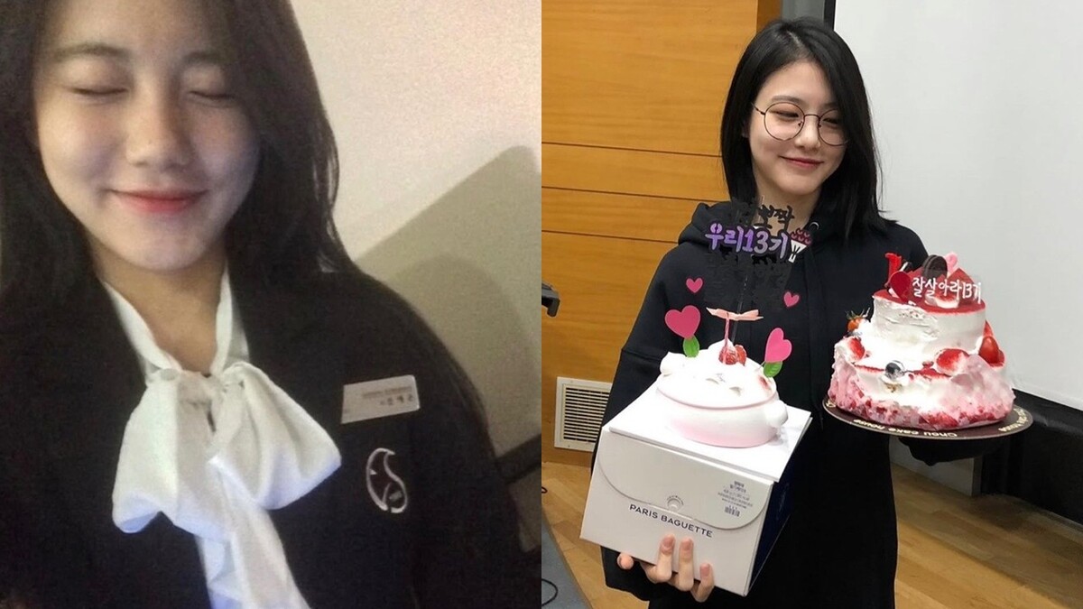 신예은이 2022년 1월에 게시한 성균관대 학교발전 홍보대사 ‘에스엔젤(S-ANGEL)’ 13기로 활동했던 사진들. 인스타그램 계정 ‘__shinyeeun’ 캡처