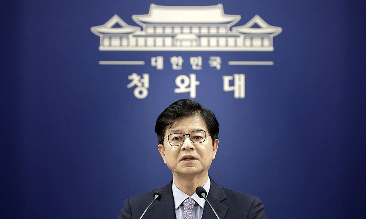성기홍 홍보수석. 연합뉴스