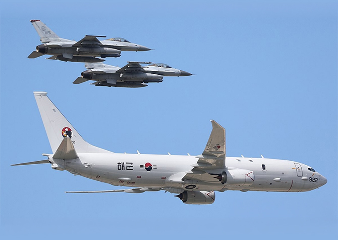 해군 해상초계기(P-8A). 연합뉴스