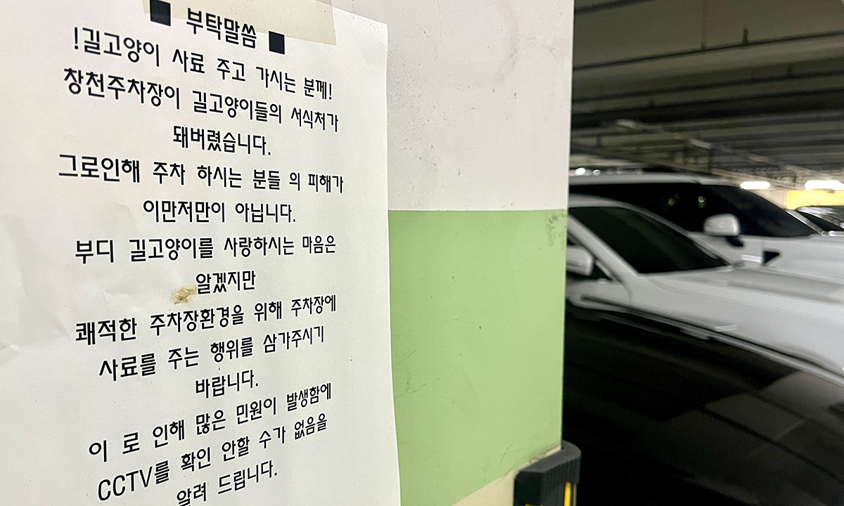 [포토에세이] 캣맘 향한 ‘부탁말씀’… 공존을 생각하다