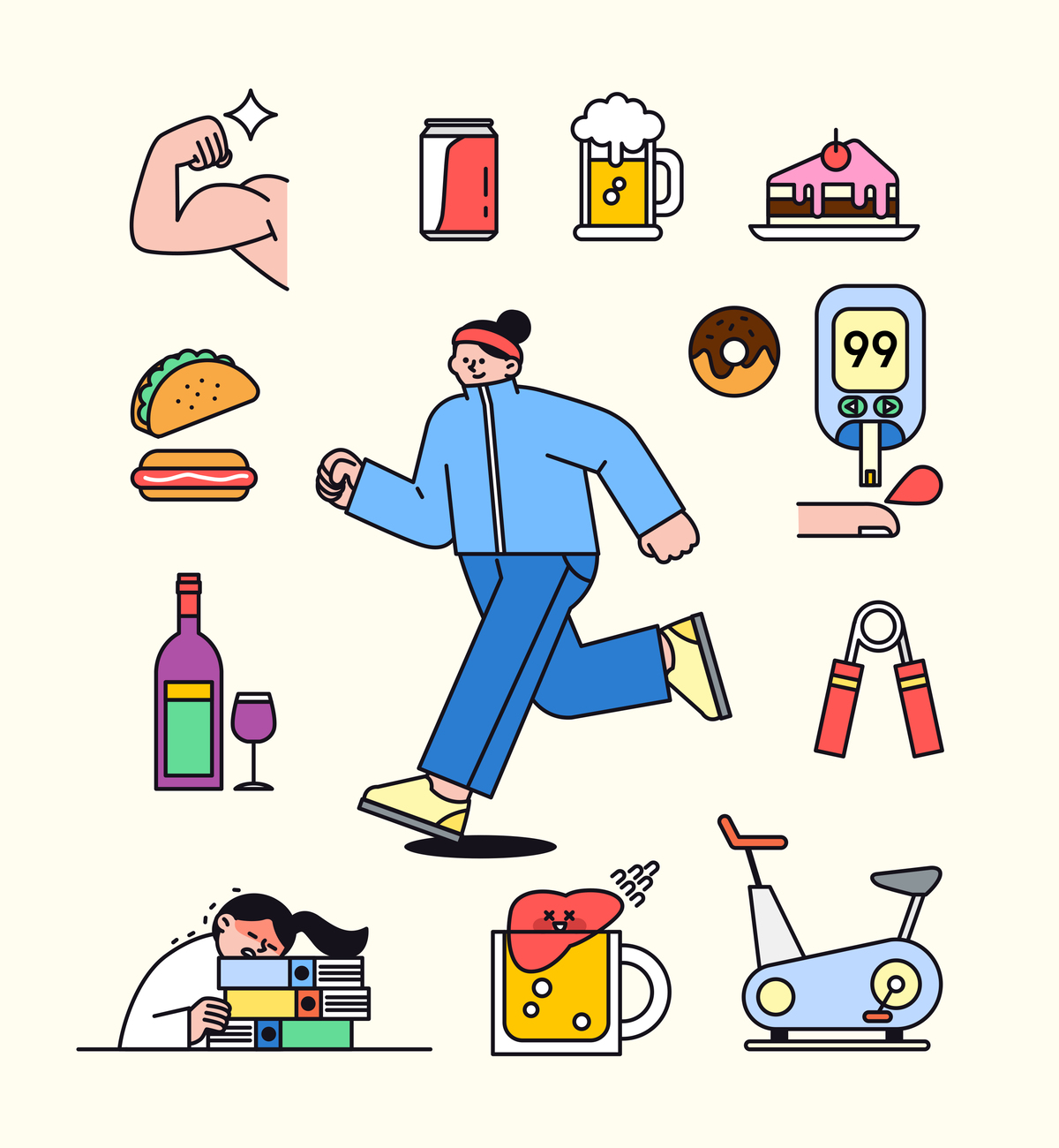 당뇨병은 특정 시점의 혈당 수치 하나만 확인하기보다 공복혈당과 식후혈당, 당화혈색소(HbA1c), 혈압과 혈중 지질, 체중 및 생활습관 등을 종합적으로 관리해야 한다. 게티이미지뱅크