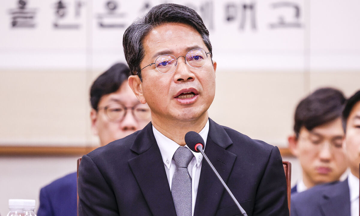 김승원 법무부장관 후보자가 15일 서울 여의도 국회 법제사법위원회에서 열린 인사청문회에서 의원 질문에 답하고 있다. 뉴시스