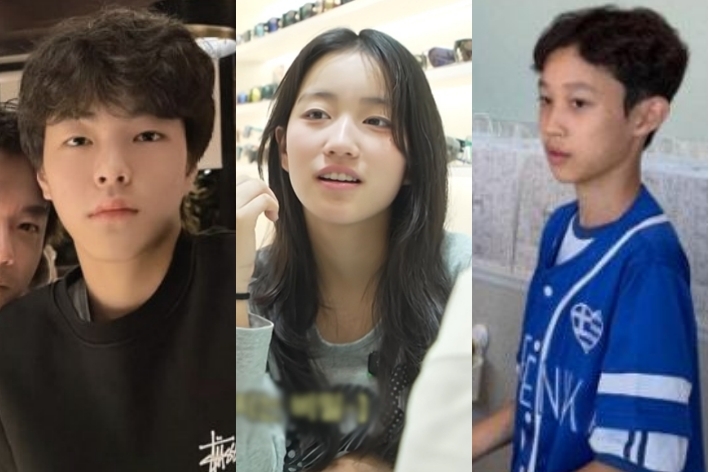 사진=배우 권상우 아들 권룩희, 쥬얼리 이지현 딸 서윤, 방송인 정준하 아들 정로하(사진 왼쪽부터).&nbsp;&nbsp;‘Mrs.뉴저지 손태영’,&nbsp;‘현생모드퀸지현’,&nbsp;온라인 커뮤니티 캡처