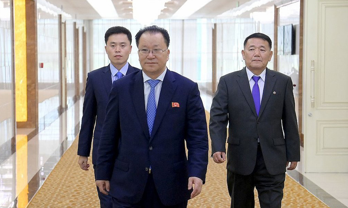 김선경 외무성 부상.&nbsp;조선중앙통신연합