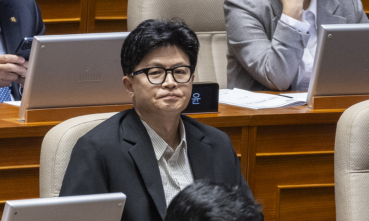 무소속 한동훈 의원이 지난 10월 1일 국회에서 열린 제439회(정기회) 10차 전체 회의에 참석해 있다. 연합뉴스