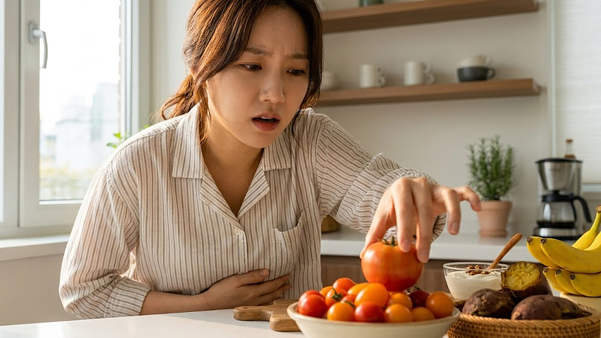 바쁜 아침 건강을 위해 무심코 집어 드는 식재료들. 하지만 빈속의 체내 환경과 만나면 전혀 다른 반응을 일으킬 수 있다. 게티이미지뱅크
